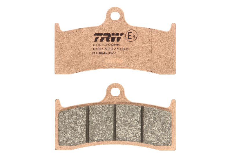 TRW MOTO brake pad set, disc brake BUELL M2 1200 (CYCLONE) 99-02, S3 1200 (THUNDERBOLT) 98-99, X1 1200 (LIGHTNING) 99-01, KAWASAKI ZRX 1100 C 97-00, ZX-7RR 750 N (NINJA) 96-99, MV AGUSTA BRUTALE 910 07, F4 750SPR, 750SENNA, 750S, 1000, 750S (EVO3), 750S (